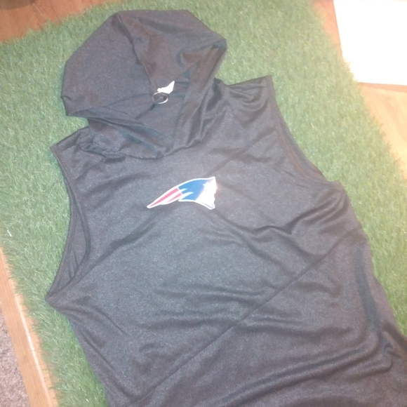 new england patriots sleeveless hoodie